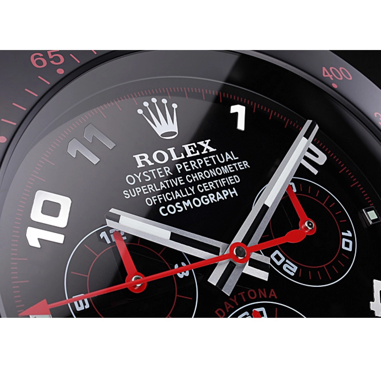 Rolex aaa copy Wall Rolex 621908 Daytona Cosmograph Clock Black-Red 0721